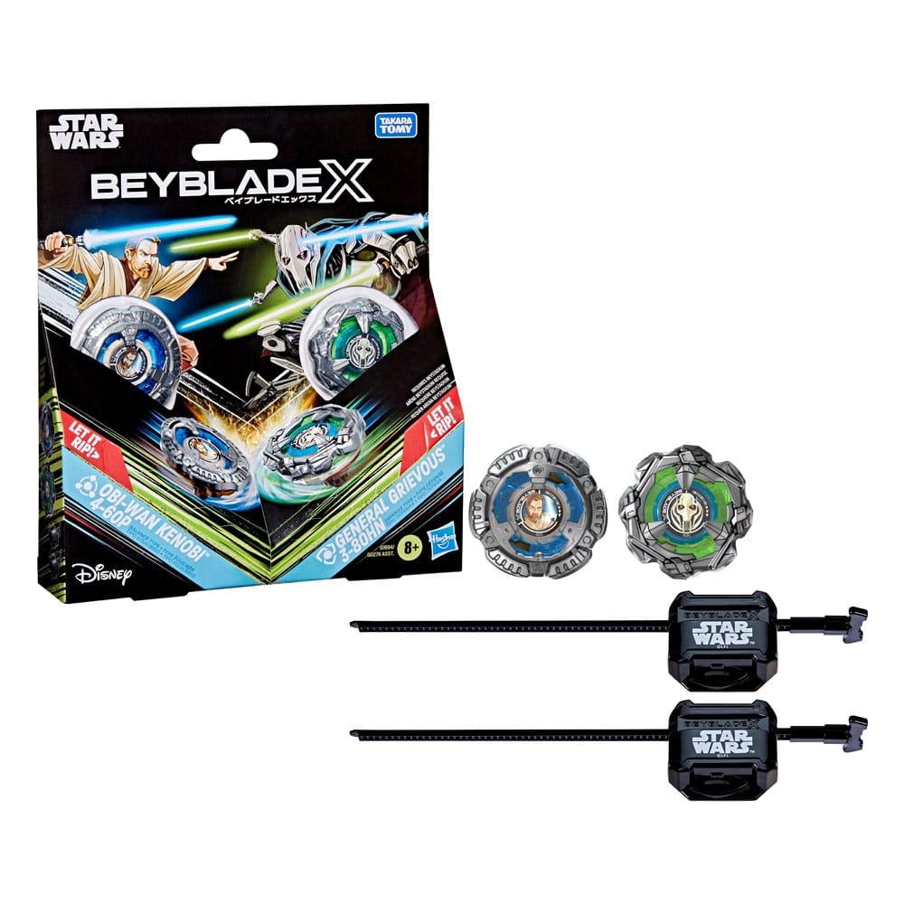 Beyblade X och Star Wars Collab Obi-Wan Kenobi 4-60P vs. General Grievous 3-80HN Hasbro