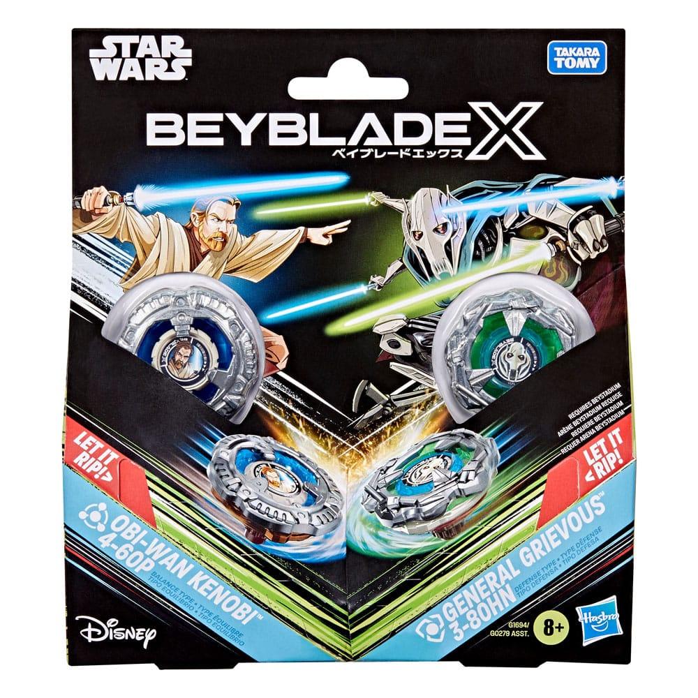 Beyblade X och Star Wars Collab Obi-Wan Kenobi 4-60P vs. General Grievous 3-80HN Hasbro