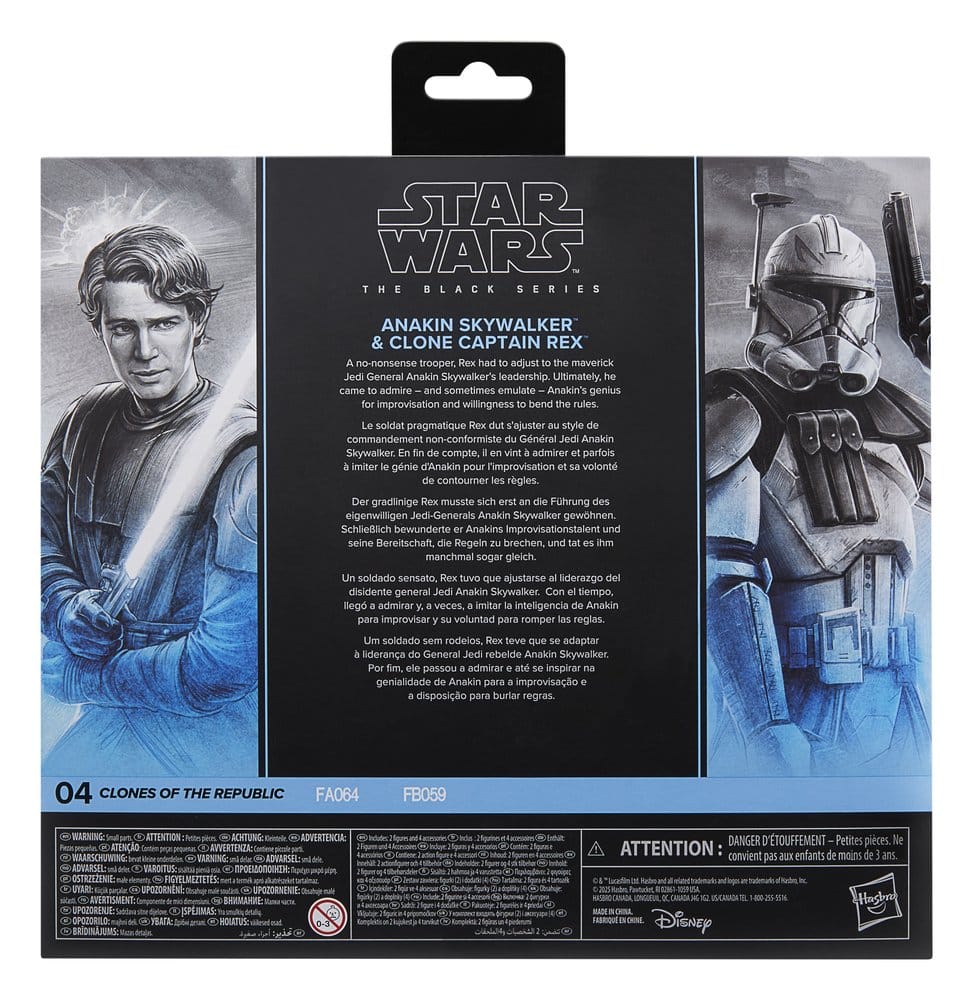 Star Wars Black Series Action Figure 2-Pack Anakin Skywalker & Clone Captain Rex 15 cm