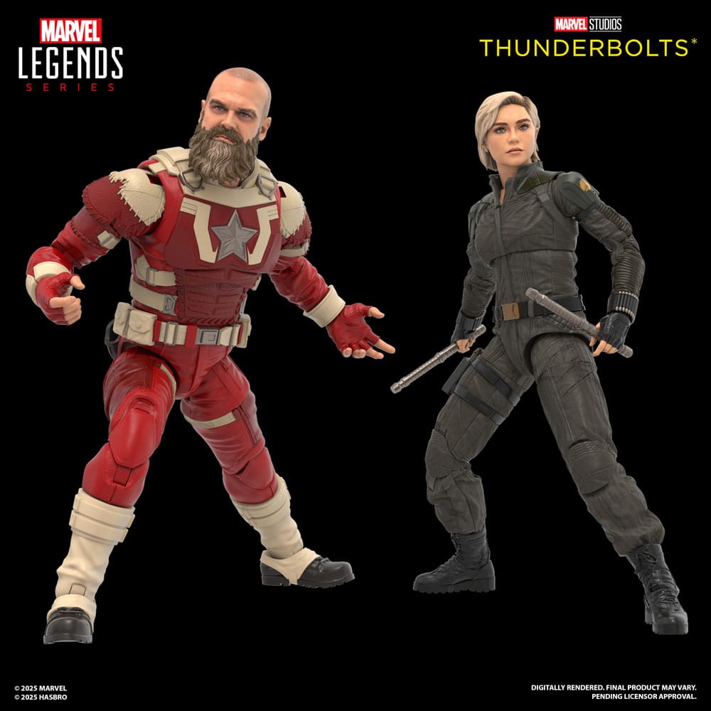 Thunderbolts Marvel Legends Action Figur 2-Pack Yelena Belova & Red Guardian 15 cm Hasbro