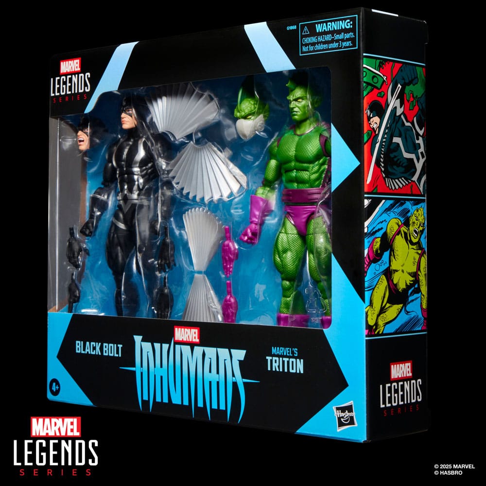 Inhumans Marvel Legends Action Figur 2-Pack Black Bolt & Marvel's Triton 15 cm Hasbro