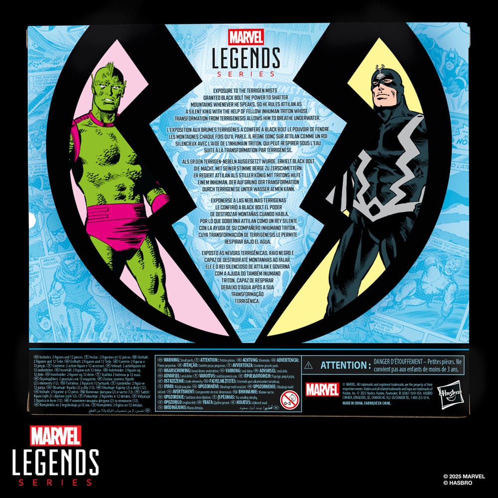 Inhumans Marvel Legends Action Figur 2-Pack Black Bolt & Marvel's Triton 15 cm Hasbro