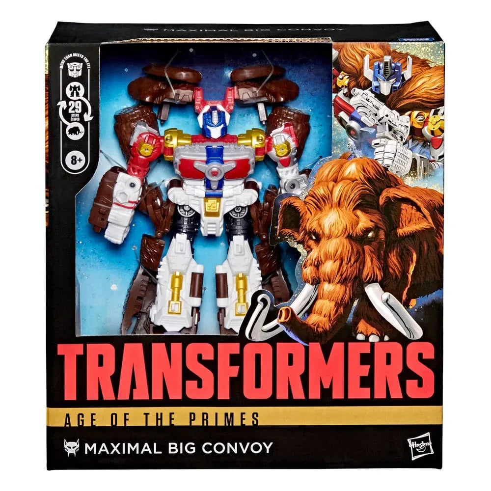 Transformers Age of the Primes Leader Class Action Figur Maximal Big Convoy 19 cm Hasbro