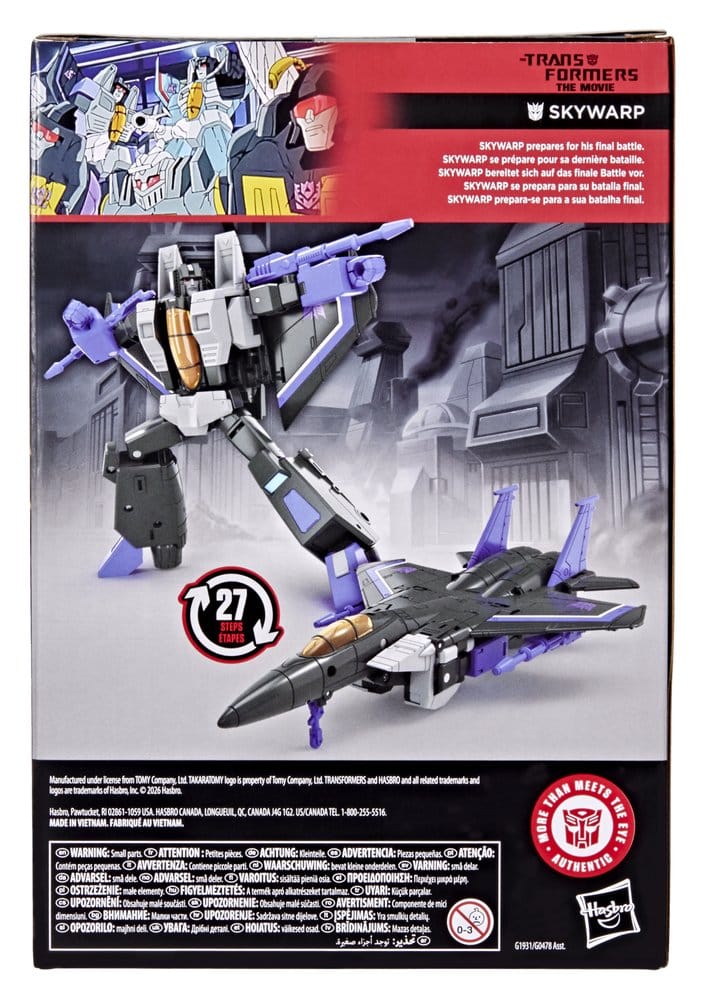 The Transformers: The Movie Studio Series Voyager Class Action Figur Skywarp 17 cm