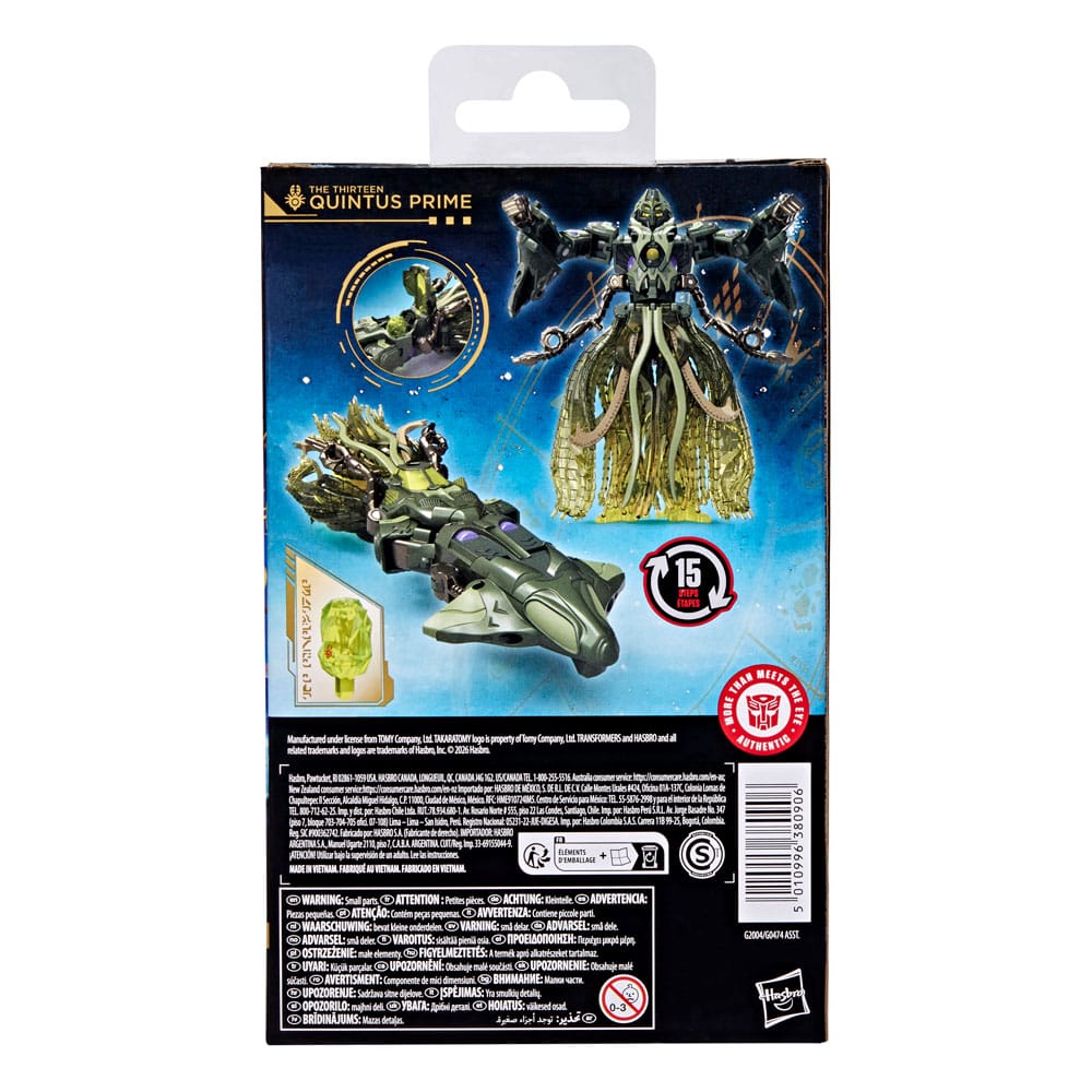 Transformers Age of the Primes Deluxe Class Action Figur The Thirteen: Quintus Prime 14 cm Hasbro