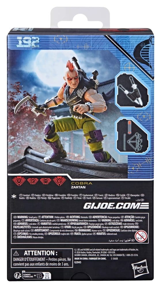 G.I. Joe Classified Series Action Figur #192 Ninja Force Zartan 15 cm