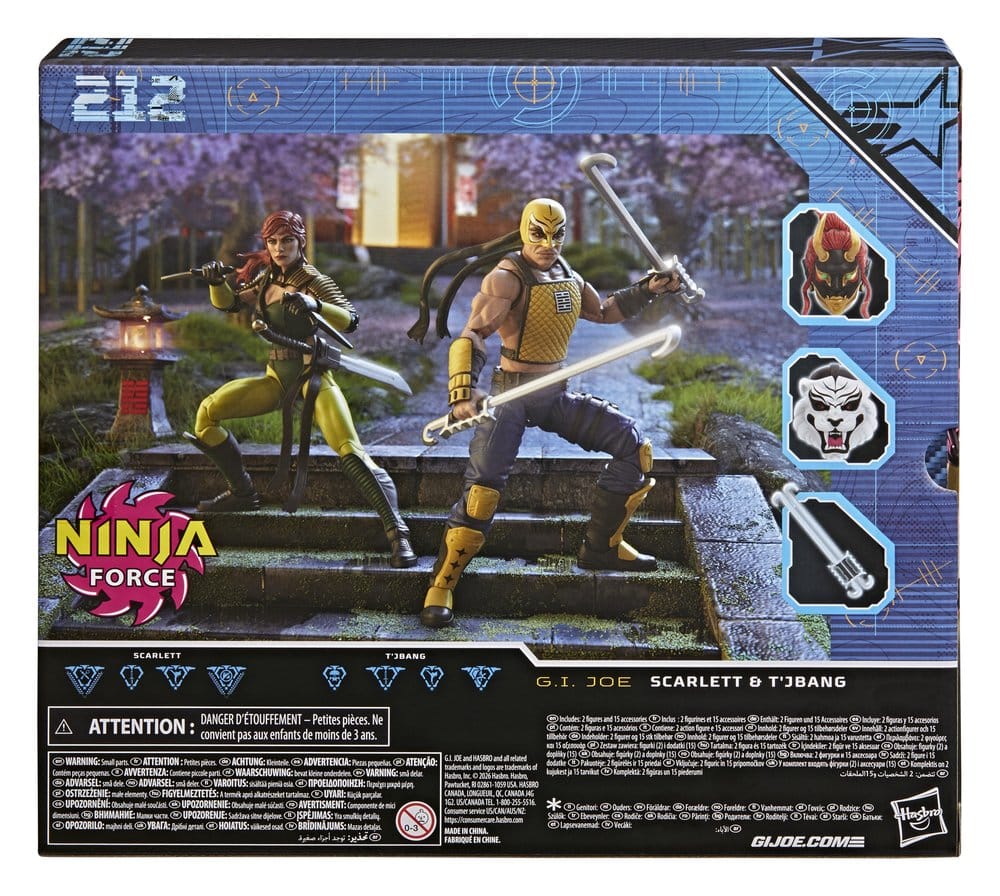 G.I. Joe Classified Series Actionfigur 2-pack #212 Ninja Force Scarlett & T'Jbang 15 cm