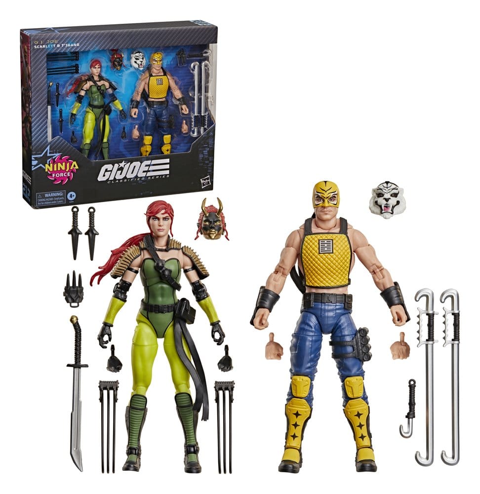 G.I. Joe Classified Series Action Figur 2-Pack #212 Ninja Force Scarlett & T'Jbang 15 cm