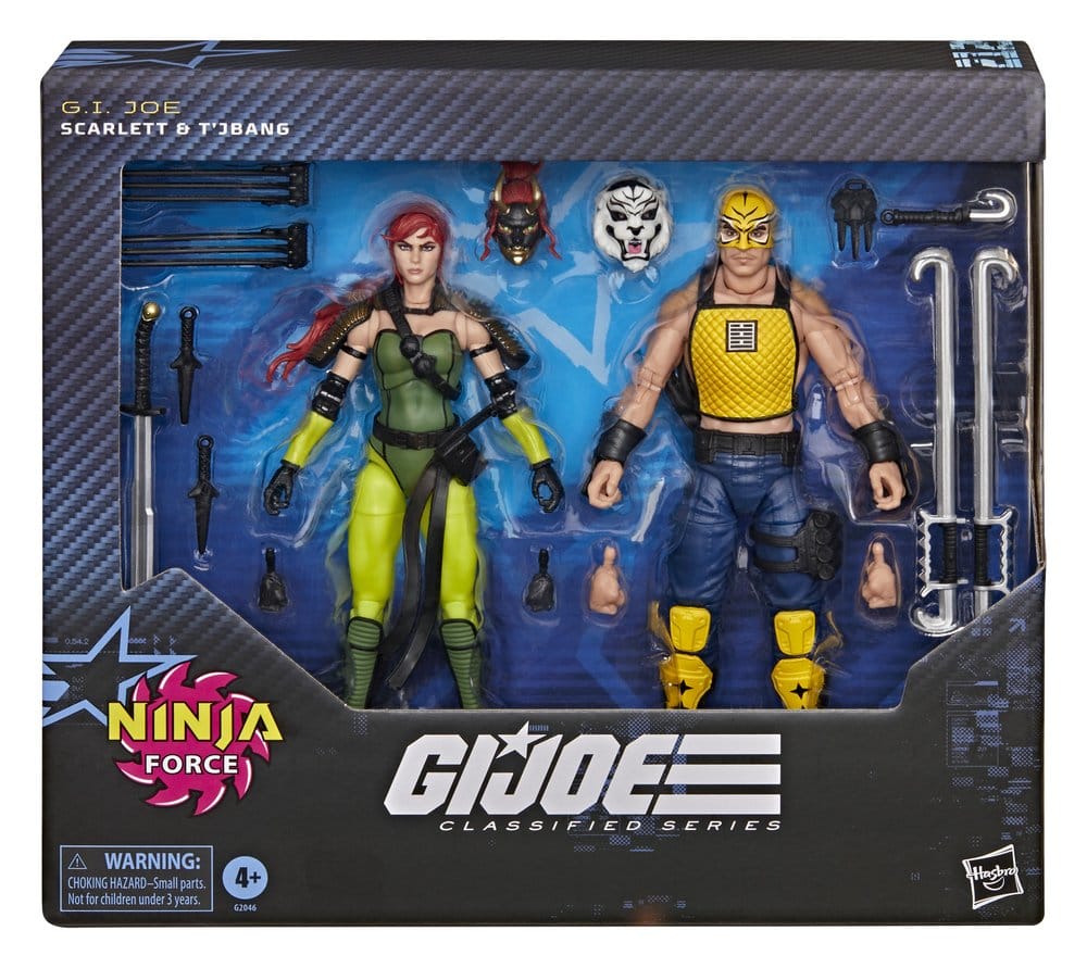 G.I. Joe Classified Series Actionfigur 2-pack #212 Ninja Force Scarlett & T'Jbang 15 cm
