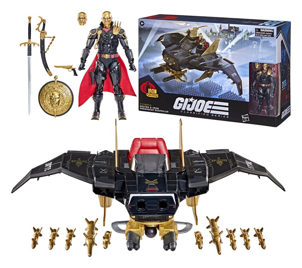 G.I. Joe Clasificerad Serie Actionfigur och Fordonsset #203 Destro & Iron Grenadier Despoiler 15 cm