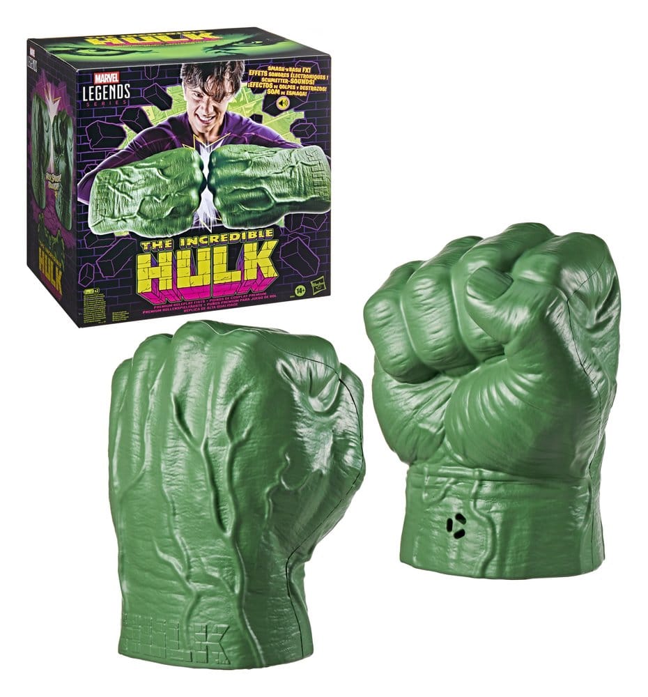 The Incredible Hulk Marvel Legends Premium Rollspelsnävar i Skala 1:1 med Elektroniska Ljud och Effekter