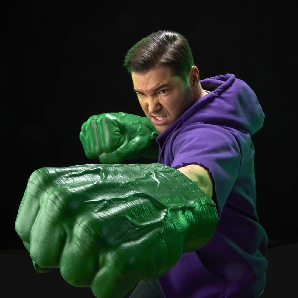 The Incredible Hulk Marvel Legends Premium Rollspelsnävar i Skala 1:1 med Elektroniska Ljud och Effekter