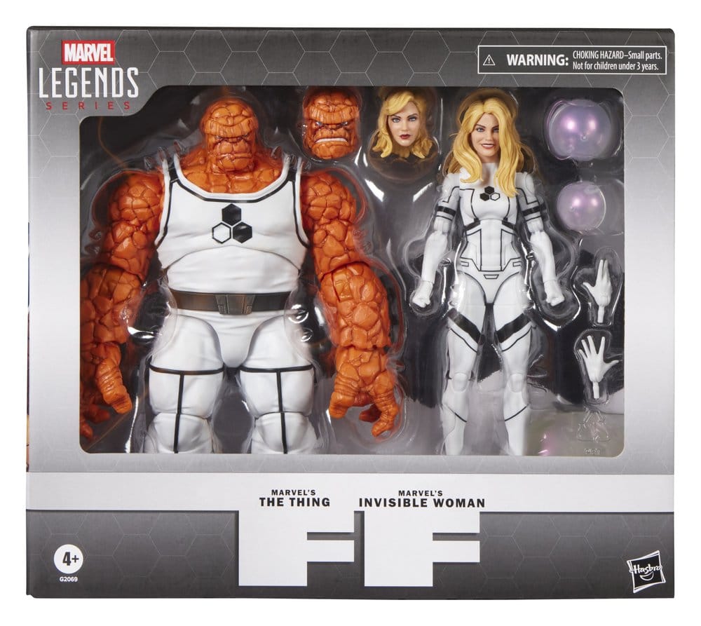 Future Foundation Marvel Legends Actionfigur 2-pack The Thing & Osynliga Kvinnan 15 cm