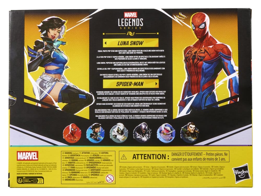 Marvel Rivals Marvel Legends Actionfigur 2-Pack Spider-Man och Luna Snow 15 cm