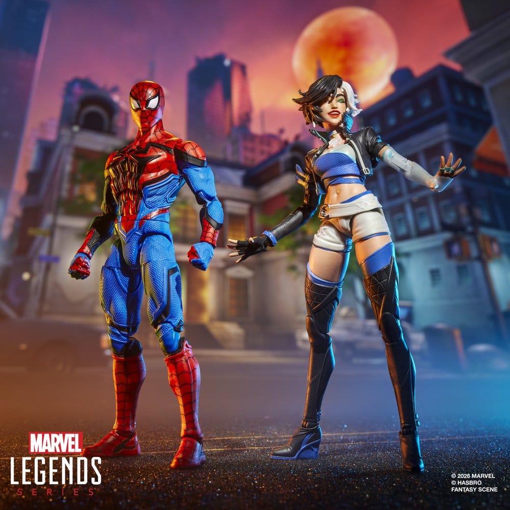 Marvel Rivals Marvel Legends Actionfigur 2-Pack Spider-Man och Luna Snow 15 cm