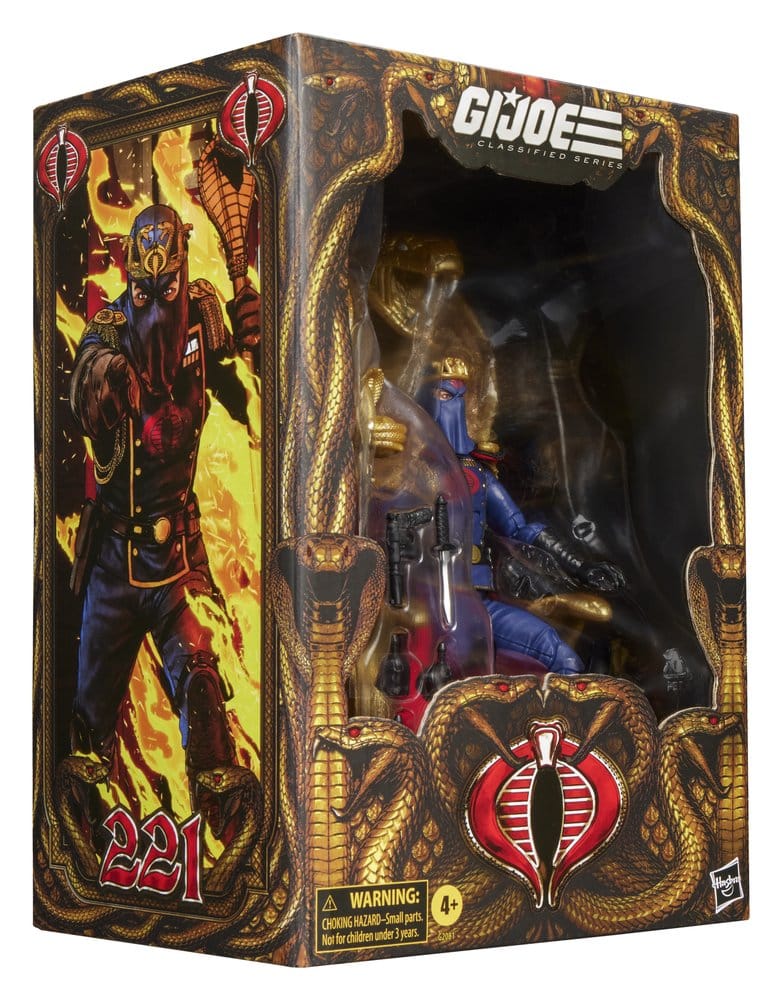 G.I. Joe Classified Series Actionfigur Cobra Commander i uniform och tron 15 cm