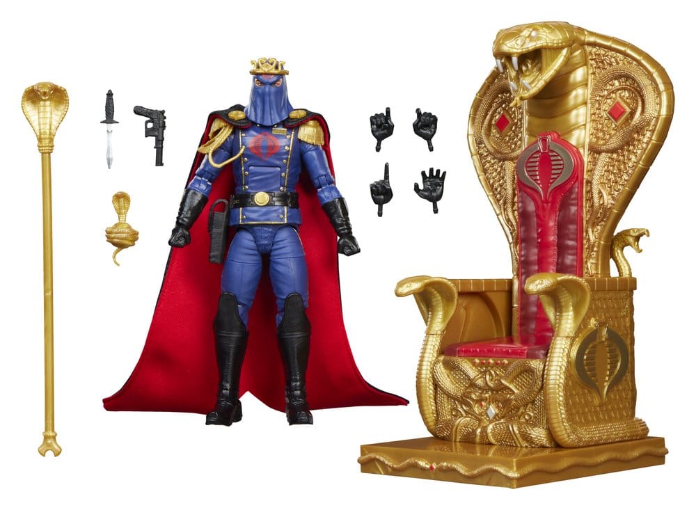 G.I. Joe Classified Series Actionfigur Cobra Commander i uniform och tron 15 cm