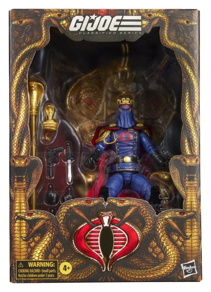 G.I. Joe Classified Series Actionfigur Cobra Commander i uniform och tron 15 cm