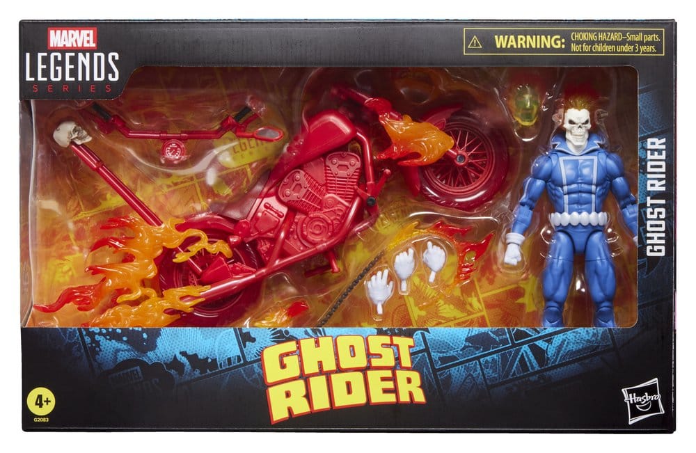 Ghost Rider Marvel Legends Actionfigur Johnny Blaze med Motorcykel 15 cm