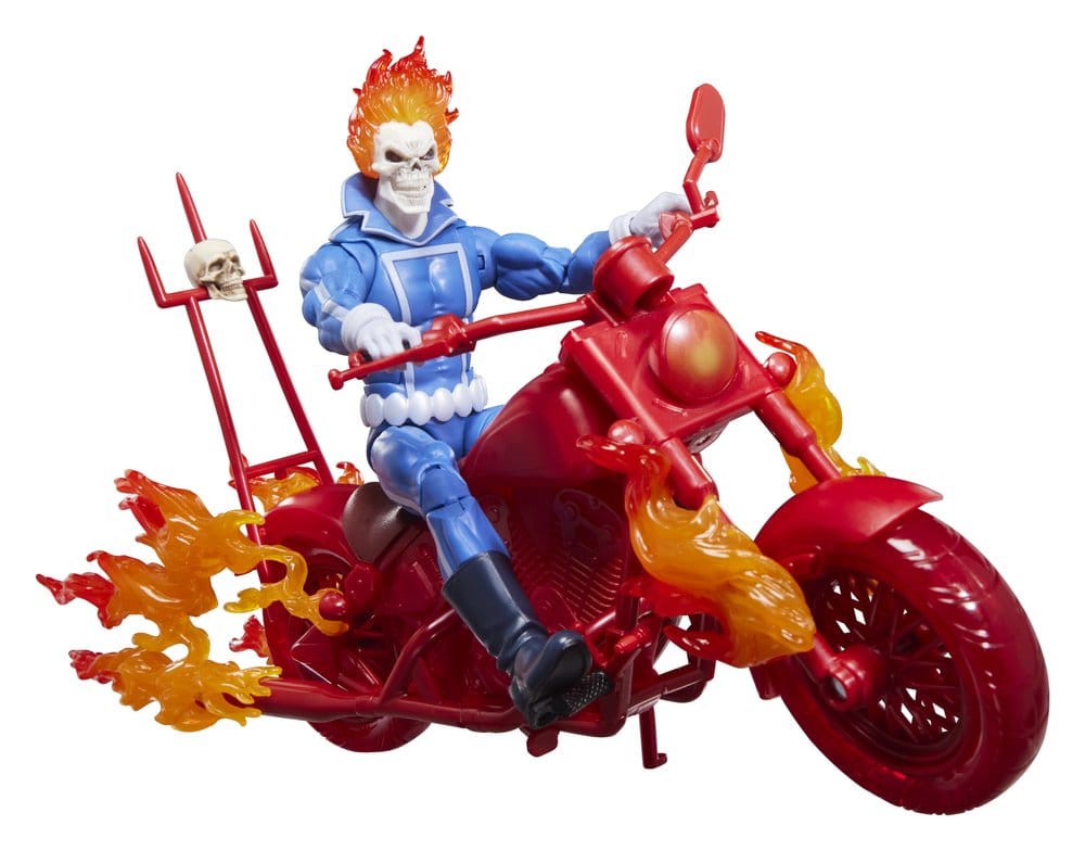 Ghost Rider Marvel Legends Actionfigur Johnny Blaze med Motorcykel 15 cm