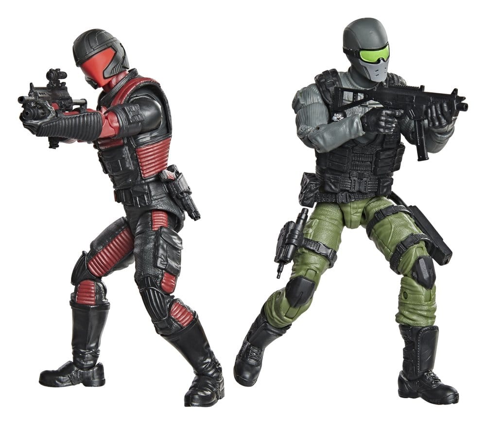 G.I. Joe Classified Series Actionfigur & Fordonsset Snake Eyes & Varmint ATV mot Stealth Viper & Cobra Stealth Flight Pod (Trubble Bubble) 15 cm