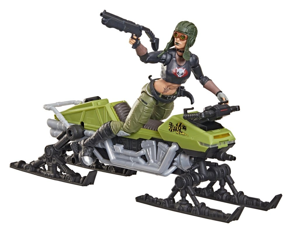 G.I. Joe Classified Series Actionfigur och Fordon Set #194 Zanya och Dreadnok Kameleont (Sumpåkare) 15 cm