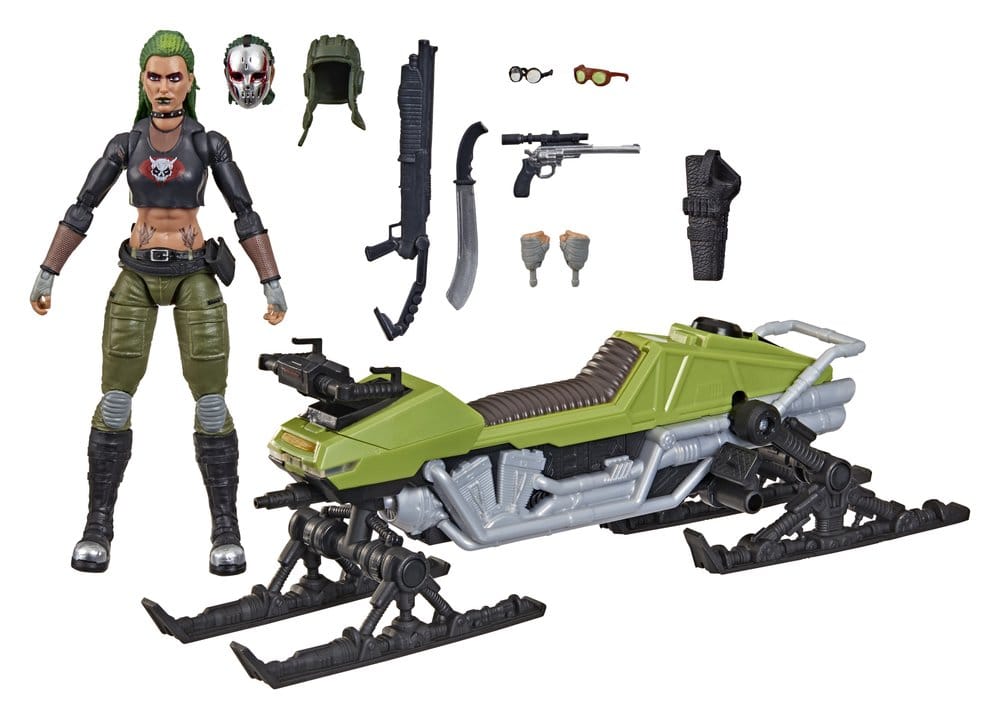 G.I. Joe Classified Series Actionfigur och Fordon Set #194 Zanya och Dreadnok Kameleont (Sumpåkare) 15 cm