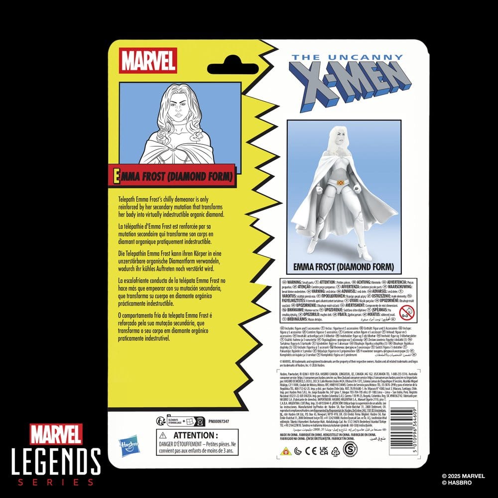 Den Kusliga X-Men Marvel Legends Action Figur Emma Frost (Diamantform) 15 cm