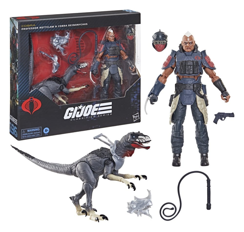 G.I. Joe Classified Series Action Figur 2-Pack #196 Professor Rottclaw & Cobra Deinonychus 15 cm