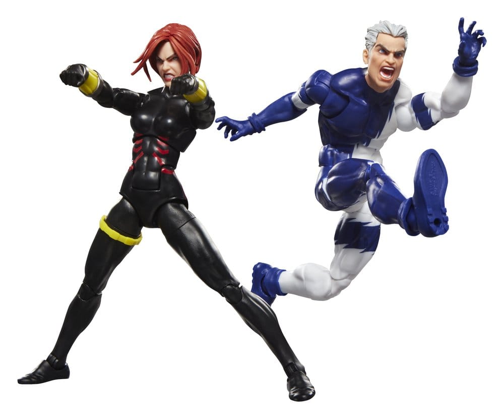 Avengers Marvel Legends Action Figure 2-Pack Black Widow & Quicksilver, 15 cm