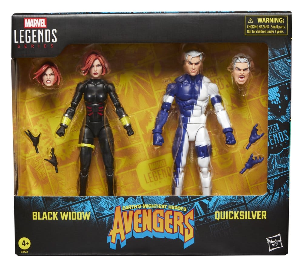Avengers Marvel Legends Action Figur 2-Pack Black Widow & Quicksilver 15 cm