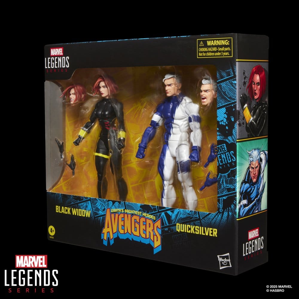 Avengers Marvel Legends Action Figure 2-Pack Black Widow & Quicksilver, 15 cm