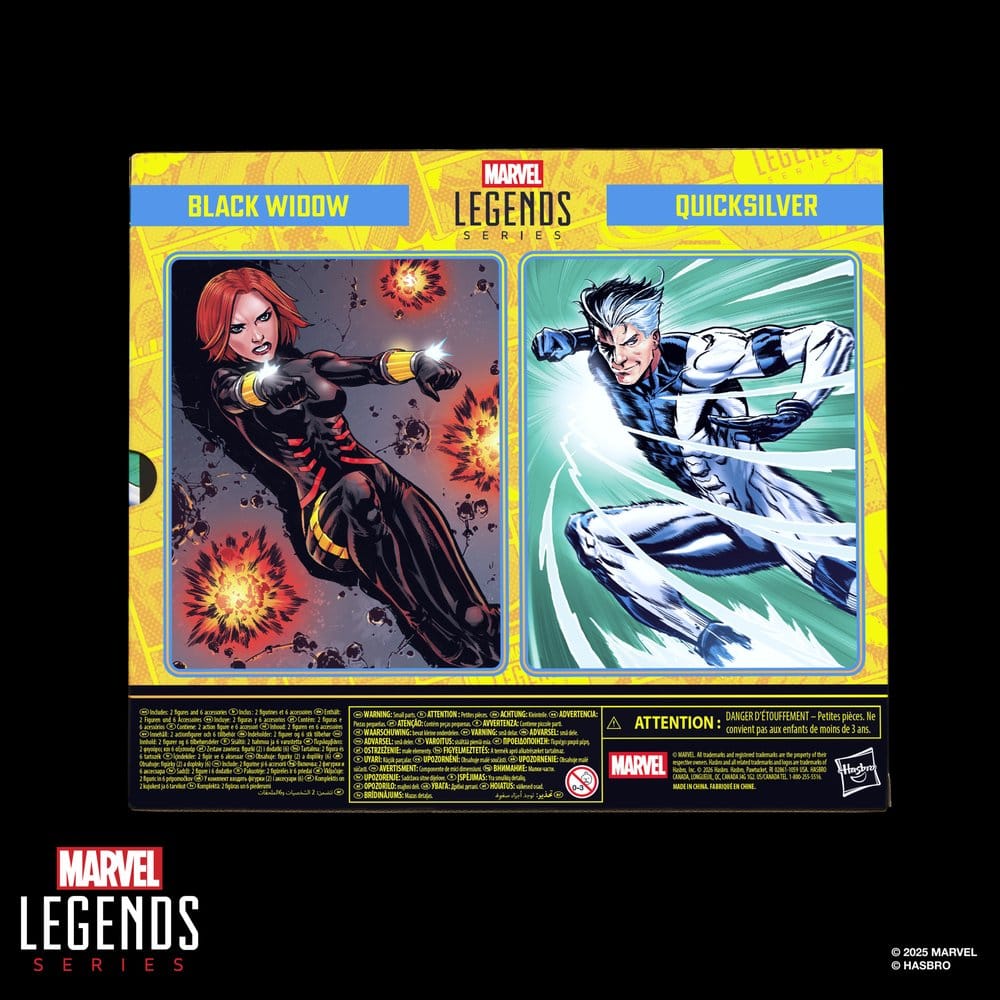 Avengers Marvel Legends Action Figure 2-Pack Black Widow & Quicksilver, 15 cm
