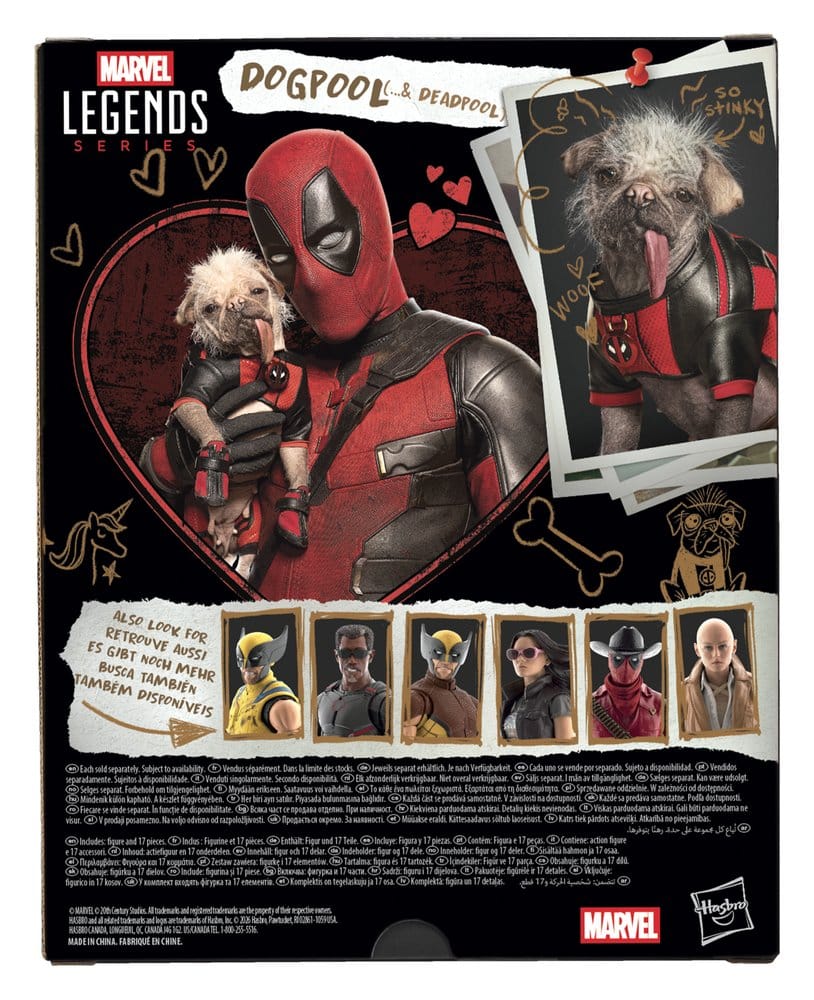 Deadpool & Wolverine Marvel Legends Actionfigur Dogpool & Deadpool 15 cm