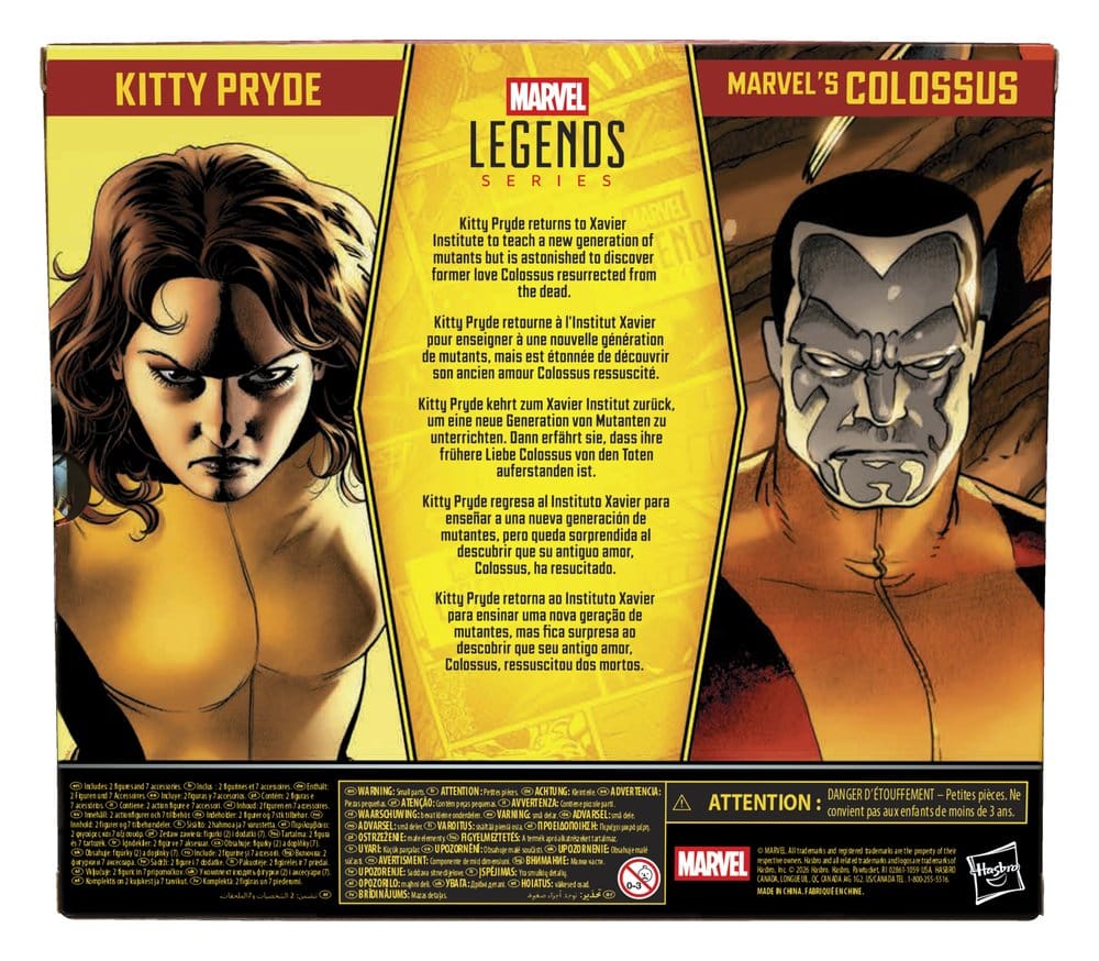 Fantastiska X-Men Marvel Legends Action Figur 2-Pack Kitty Pryde & Marvel's Colossus 15 cm