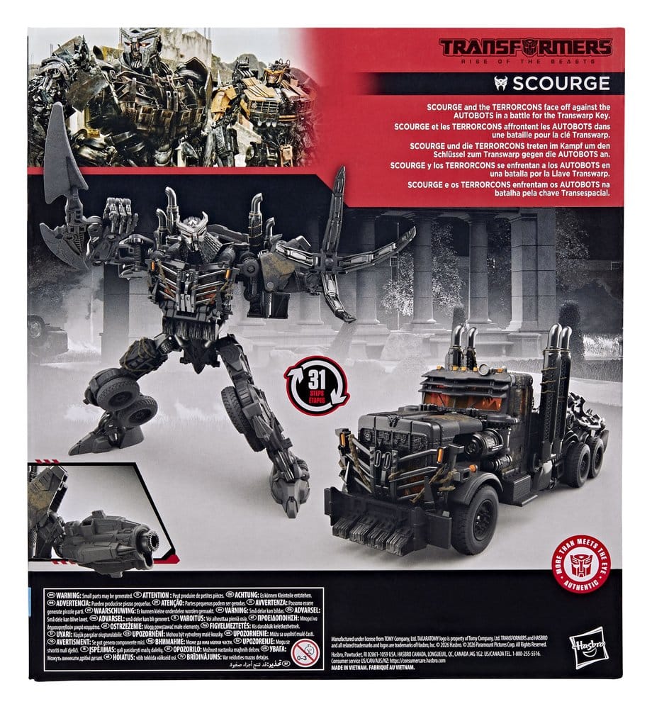 Transformers: Rise of the Beasts Studio Series Leader Class Action Figur Scourge 22 cm