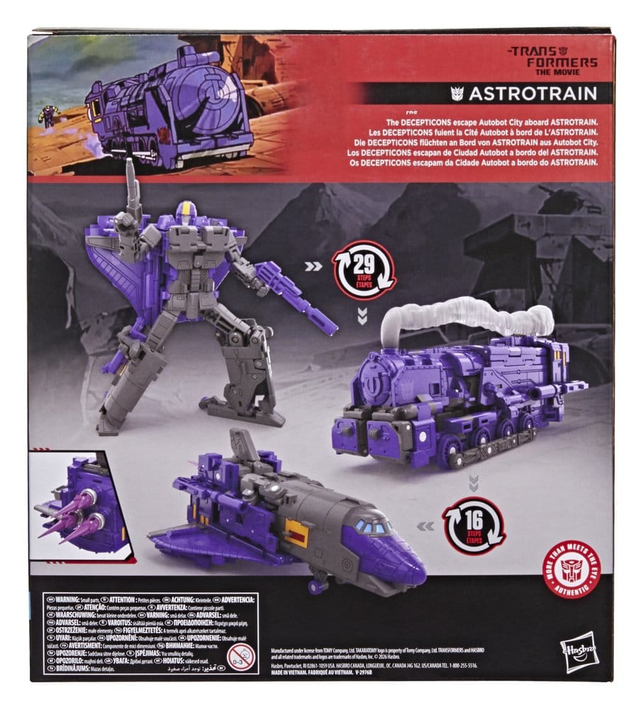 The Transformers: The Movie Studio Series Leader Class Action Figur Astrotrain 17 cm