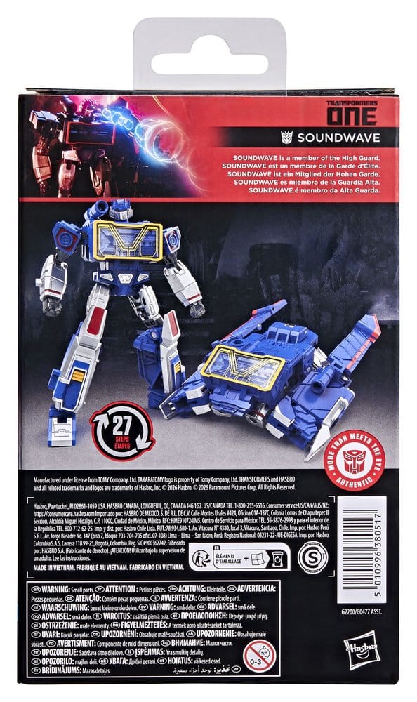 Transformers One Studio Series Deluxe Class Action Figur Soundwave 13 cm