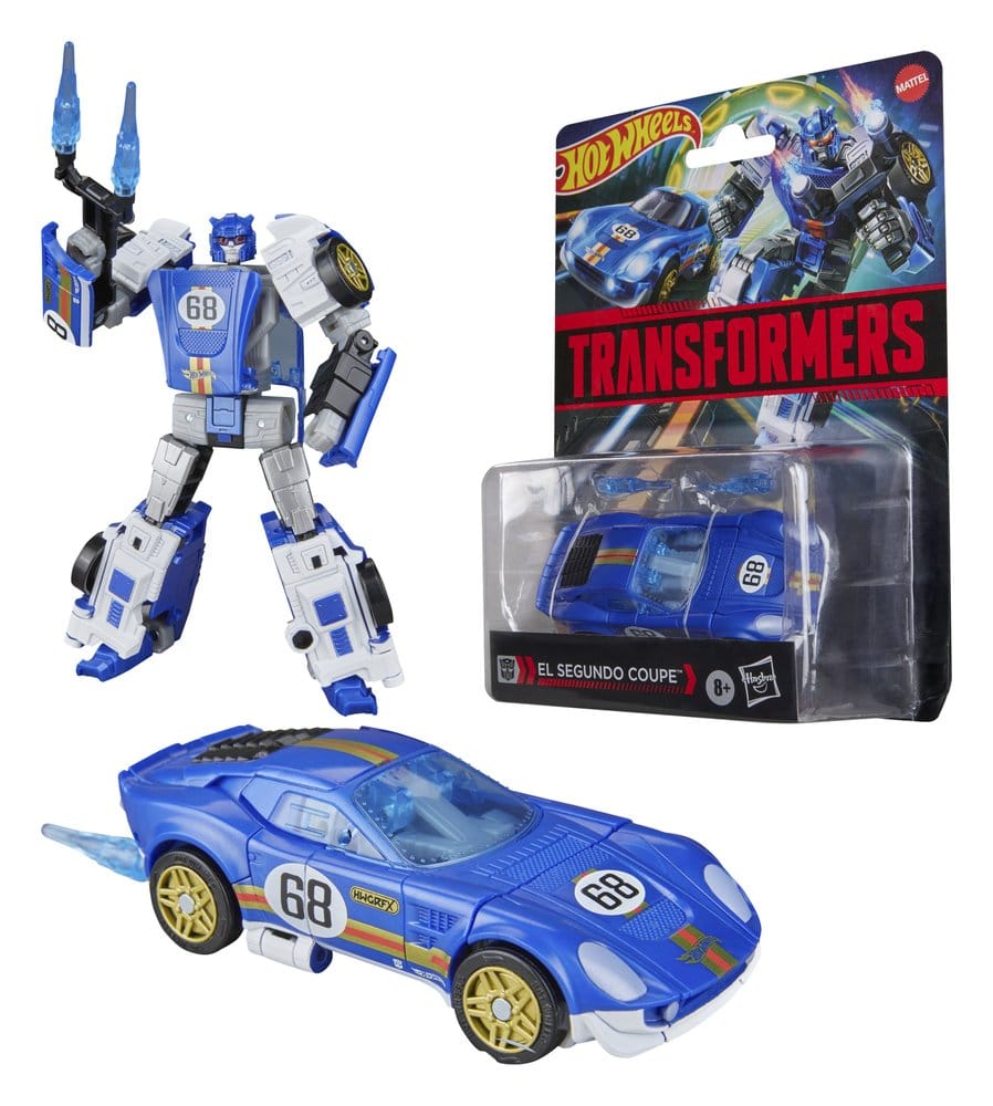 Transformers x Hot Wheels Collaborative Deluxe Class Action Figur El Segundo Coupe 13 cm