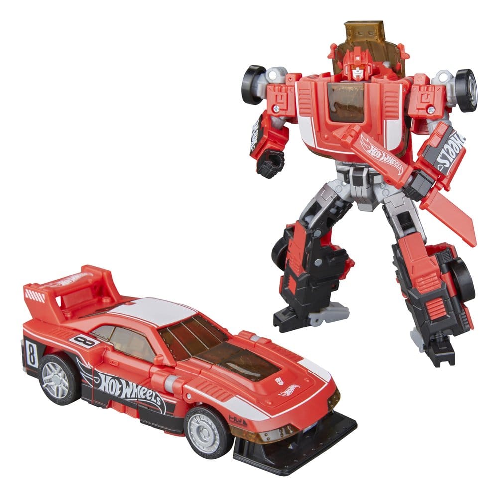 Transformers x Hot Wheels Samarbets-Deluxe Klass Actionfigur GT-Scorcher 13 cm