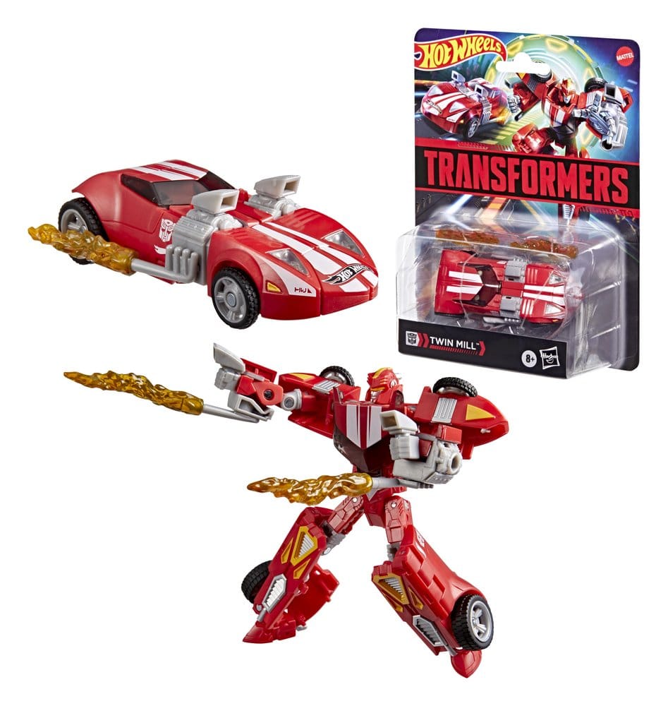 Transformers Collaborative Hot Wheels x Transformers Deluxe Class Action Figur Twin Mill 13 cm