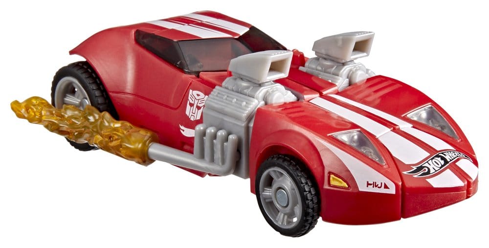 Transformers Samarbets Hot Wheels x Transformers Deluxe Klass Actionfigur Twin Mill 13 cm