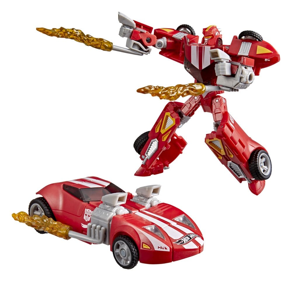 Transformers Samarbets Hot Wheels x Transformers Deluxe Klass Actionfigur Twin Mill 13 cm