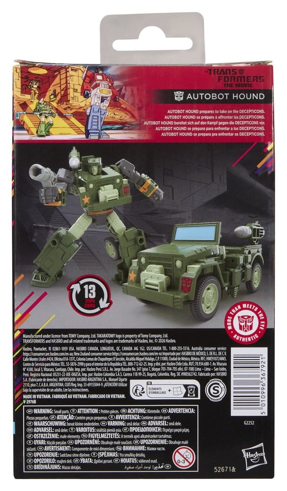 The Transformers: The Movie Studio Series Deluxe Class Action Figur MTMTE Collection: Autobot Hound 14 cm