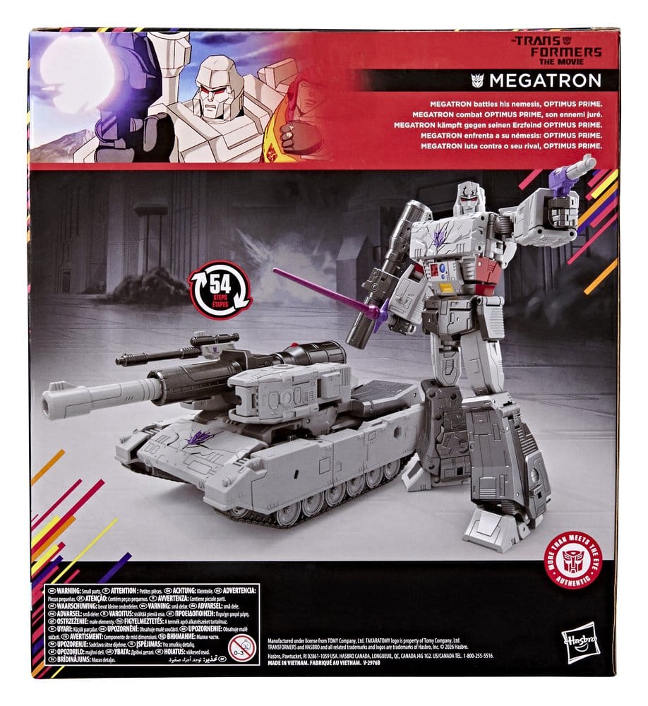 The Transformers: The Movie Studio Series Leader Class Action Figur MTMTE Collection: Megatron 22 cm