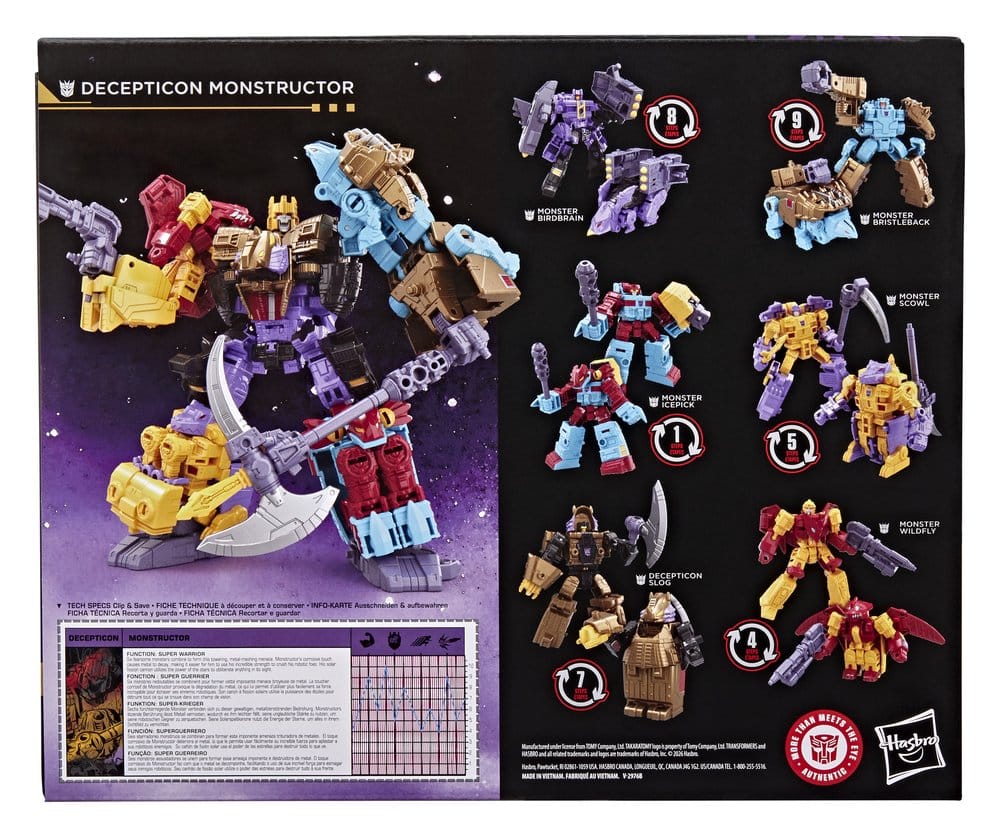Transformers Age of the Primes Action Figur Decepticon Monstructor 17 cm