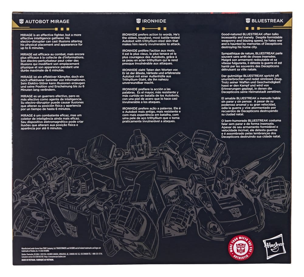 Transformers Age of the Primes Actionfigur 3-Pack Autobot Mirage & Bluestreak & Ironhide