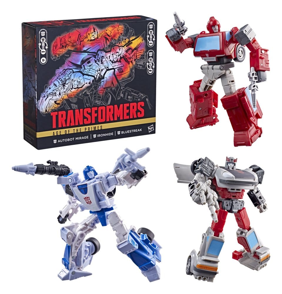 Transformers Age of the Primes Action Figur 3-Pack Autobot Mirage & Bluestreak & Ironhide