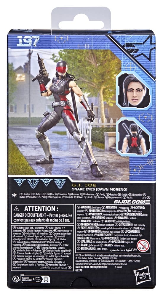 G.I. Joe Classified Series Action Figur Snake Eyes (Dawn Moreno) 15 cm
