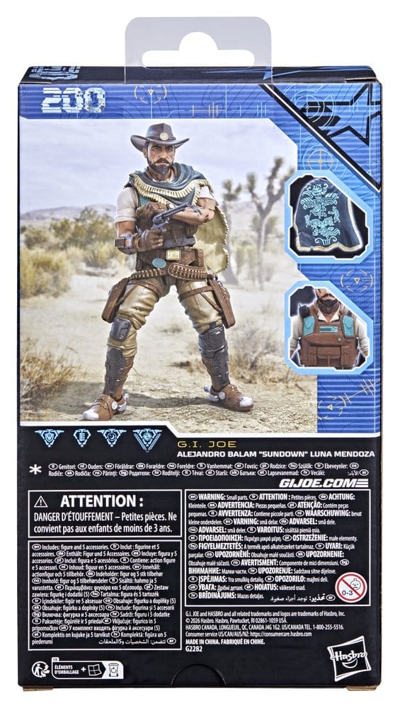 G.I. Joe Classified Series Action Figur #200 Alejandro Balam "Sundown" Luna Mendoza 15 cm